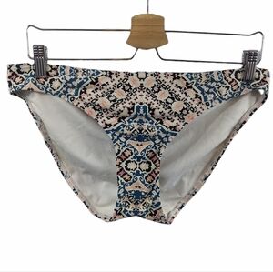 Xhilaration Baroque Pattern Swim Bikini Bottoms Sz L